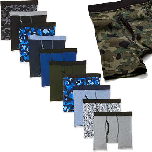 10-Pack Hanes Boys’ ComfortSoft Waist Boxer Briefs $13 (Reg. $22) – FAB Ratings! | $1.30/brief S-XL