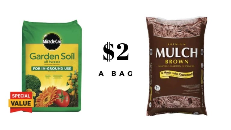 Lowe’s | Premium Mulch $2 or Garden Soil for $2.29