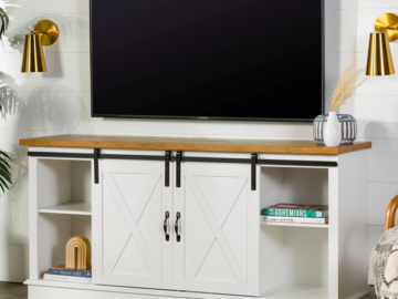 Modern Sliding Barndoor Farmhouse TV Stand