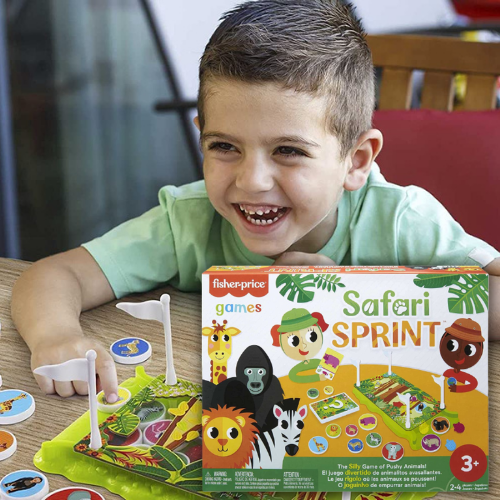 Safari Sprint Fisher-Price Kids Pre-School Game $4.80 (Reg. $10) | 2 to 4 Players!