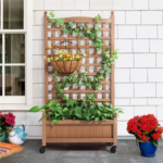 Light up Your Outdoor Space with this FAB Wood Garden Bed for Climbing Plants, Just $83.99 + Free Shipping!