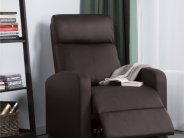 Sit Back and Relax in Comfort with this Must Have Faux Leather Recliner, Just $156.25 + Free Shipping!