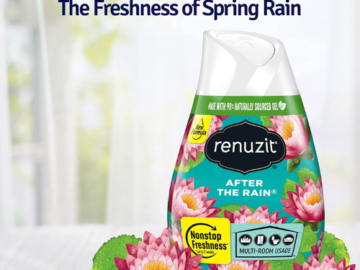 12-Count Renuzit Adjustable Gel Air Freshener, After The Rain Scent as low as $5.91 Shipped Free (Reg. $16) | $0.49 each! 3K+ FAB Ratings! + MORE