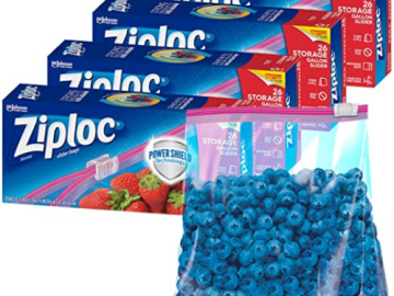 104-Count Ziploc Gallon Food Storage Slider Bags $12.10 Shipped Free (Reg. $18.90) | 12¢/Bag!