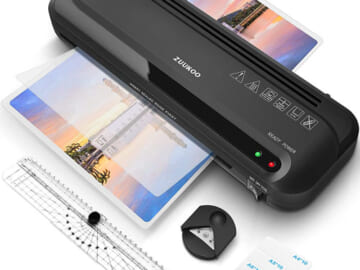 4-in-1 A4 9-inch Thermal Laminator with 30x Pouches $16.49 (Reg. $35.99) | Save over 45%