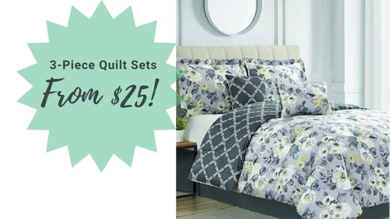 Belk | Quilt Sets For $25 + $10 Clinique 4-Piece Set