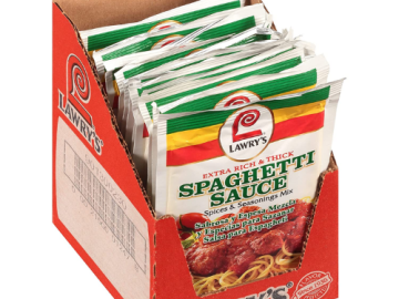 12-Pack Lawry’s Spaghetti Sauce Spices & Seasonings Mix, 1.42 Oz as low as $16.16 Shipped Free (Reg. $19.01) | $1.35 each! FAB Ratings!