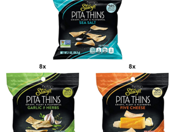 24-Pack Stacy’s Flavored Pita Chips as low as $9.29 Shipped Free (Reg. $14.29) – FAB Ratings! 9K+ 4.5/5 Stars! | 39¢ each! No Artificial colors or flavors, Non-GMO ingredients, and No MSG!