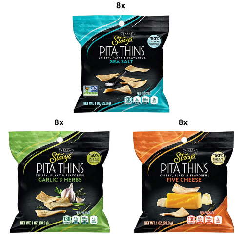 24-Pack Stacy’s Flavored Pita Chips as low as $9.29 Shipped Free (Reg. $14.29) – FAB Ratings! 9K+ 4.5/5 Stars! | 39¢ each! No Artificial colors or flavors, Non-GMO ingredients, and No MSG!