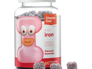 60-Count Chapter One Iron Gummies, Iron with Vitamin C, Kosher as low as $11.71 Shipped Free (Reg. $14.95) | FAB Ratings! 1,900+ 4.3/5 Stars!