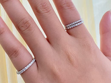 Women’s Moissanite Wedding Band from $29.59 Shipped Free (Reg. $36.99+) – FAB Ratings!