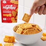 HighKey Low Carb Cheddar Crackers, 6.75oz Bag as low as $10.15 Shipped Free (Reg. $14) – Gluten Free, High Protein, Zero Sugar