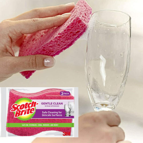 3-Pack Scotch-Brite Delicate Scrub Sponges as low as $1.92 Shipped Free (Reg. $3.12) | $0.64/ sponge! Great For Glass & China