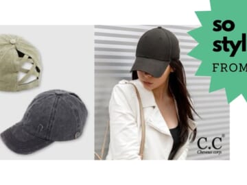 Stylish Women’s Hats For Ponytails From $8.49