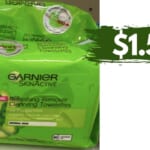 Garnier Skincare Deal | Get SkinActive Cleansing Towelettes for $1.59