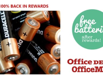 Office Depot | 100% Rewards On Batteries