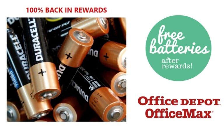 Office Depot | 100% Rewards On Batteries