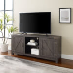 HOT! Woven Paths Farmhouse Barn Door TV Stand $119 Shipped (Reg. $535) | up to 65″