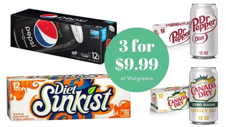 Walgreens | 12-Pack Sodas 3 For $9.99