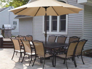 Keep the Sun out of Your Eyes this Summer with this Must Have 9ft Patio Umbrella, Just $56.99