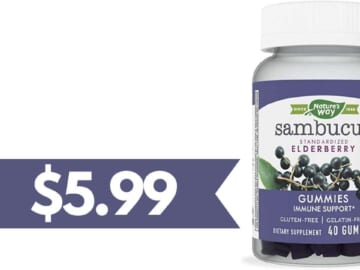 Nature’s Way Stacking Coupons | $5.99 Sambucus Elderberry Gummies