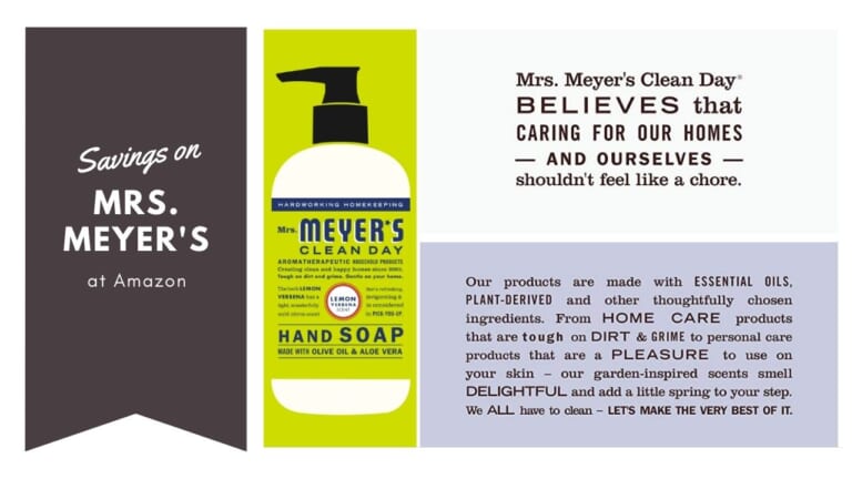 Amazon | Mrs. Meyer’s Cleaning Deals