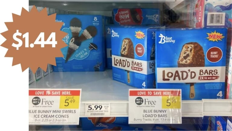 $1.44 Blue Bunny Load’d Ice Cream Bars