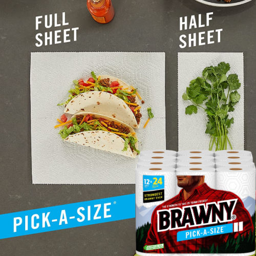 12 Double Rolls Brawny Pick-A-Size Paper Towels as low as $16.12 Shipped Free (Reg. $40) – $1.34/ Double Roll = 24 Regular Rolls!