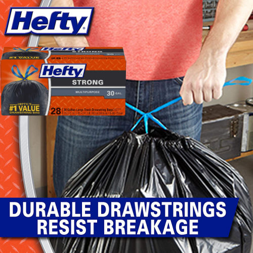 28-Count 30-Gallon Hefty Strong Large Trash Bags as low as $4.51 Shipped Free (Reg. $10) – $0.16/Bag