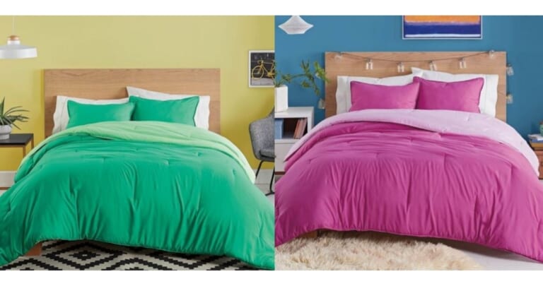 Reversible 3-piece Comforter Set for $29.88