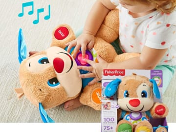 Fisher-Price Laugh & Learn Smart Stages Plush Toy, Puppy $10.87 (Reg. $17.99) – FAB Ratings! |  with 75 Sounds