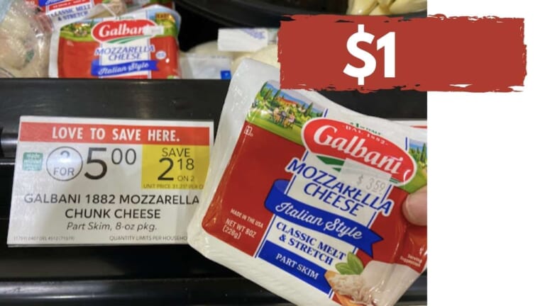 Galbani Cheese Deal = 8 oz. Mozzarella for $1