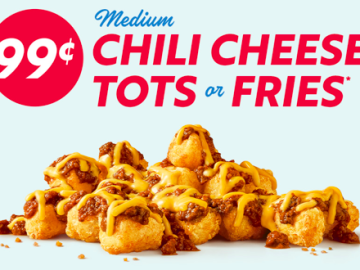 Sonic: $0.99 Chili Cheese Tots or Fries Today!