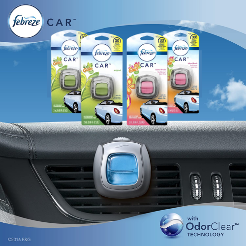 4-Count Febreze Car Air Fresheners as low as $9.86 Shipped Free (Reg. $14) | $2.47 each! 7K+ FAB Ratings! 2 Gain Original and 2 Gain Island Fresh Scents!