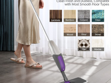 Spray Mop with Refillable Bottle & 3 Washable Replacement Pads as low as $19.34 Shipped Free (Reg. $25)