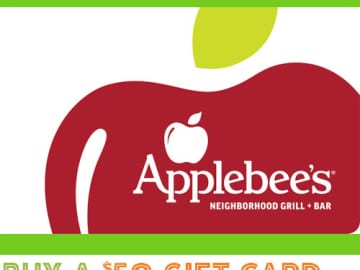 FREE $10 Applebee’s Bonus Card with a $50 Gift Card Purchase