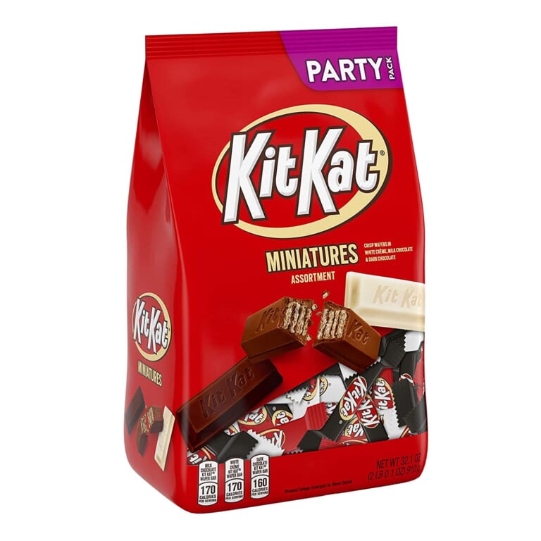 Bulk Party Pack of KIT KAT Miniatures Assorted Chocolate and White Creme Wafer Candy Bars  $11.97 (Reg. $14) – 3K+ FAB Ratings!