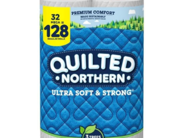 32-Count Quilted Northern Toilet Paper Mega Rolls as low as $21.74 Shipped Free (Reg. $29) | $0.68 per 328-Sheet Roll! Equivalent to 128 Regular Rolls!