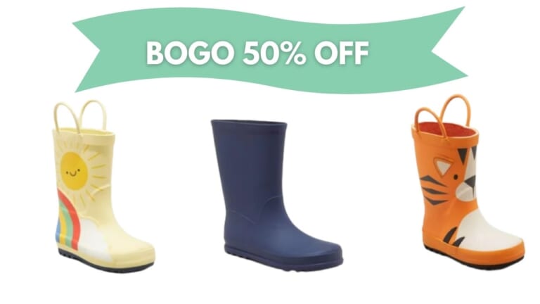 Target | Kid’s Rain Boots B1G1 50% Off