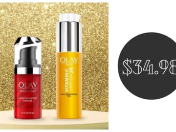 Olay Daily Brightening Peel & Micro-Sculpting Eye Swirl for $34.98