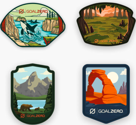 Free Goal Zero National Park Sticker Pack