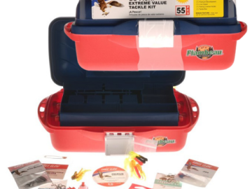 Eagle Claw Go Fish Extreme Tackle Box Kit with Assorted Tackle $16.96 (Reg. $25)