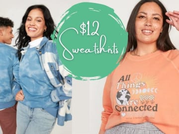 Old Navy | $12 Sweatshirts For Everyone