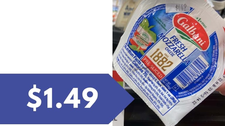 Galbani Cheese Deal = 8 oz. Mozzarella for $1.49