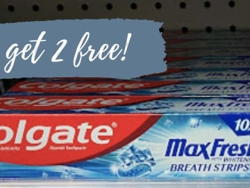 Get FREE Colgate Optic White & Max Fresh Toothpaste at Walgreens