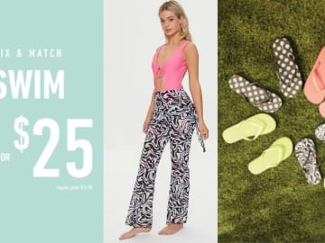 Forever 21 | 2 for $25 Swim Sale + $2.99 Flip Flops