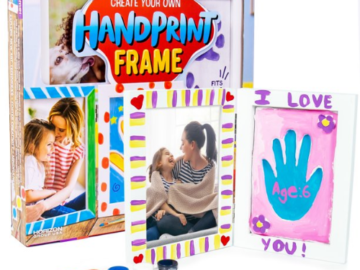 Kids’ DIY Handprint Picture Frame Craft Kit $2.28 (Reg. $11) | Incudes Air-Dry Clay + MORE