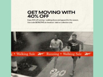 Reebok  Code | 40% Off Shoes & Apparel