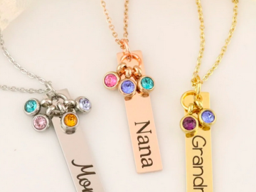 Personalized Name & Birthstone Necklaces