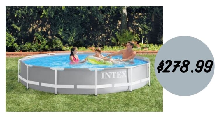 Intex Above Ground Pool Set with Filter for $278.99 Shipped